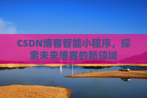 CSDN博客智能小程序，探索未来博客的新领域